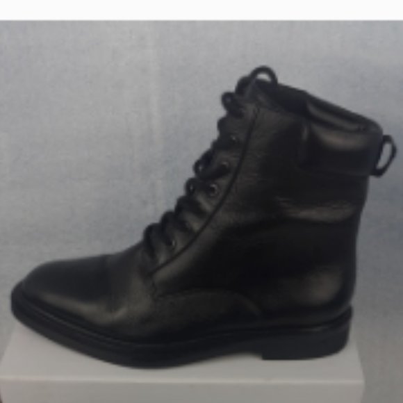 Leather boot,100% LEATHER in & out Cushioned Low heel Lightweight Combat Boot 6 - Picture 8 of 8